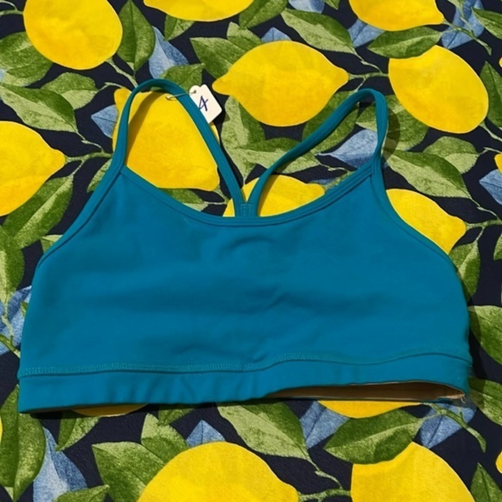 Lululemon flow y bra blue
